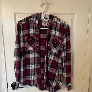 Aritzia TNA plaid flannel